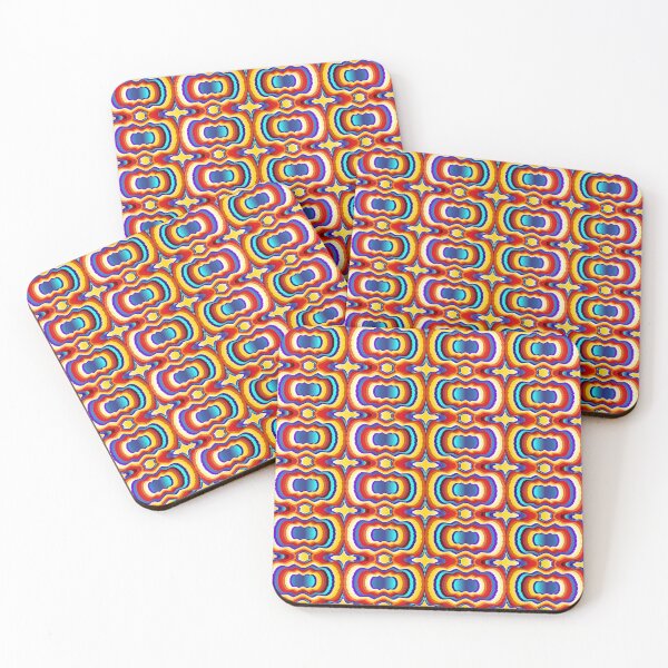 Item preview, Mantis Shrimp Colorful Geometric Symmetry Op Art Print designed and sold by Alejandro Stein.