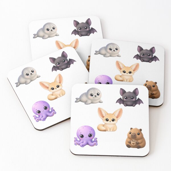 Item preview, Cute Kawaii Animals Sticker Set designed and sold by M.Store.