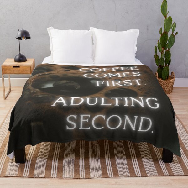 Item preview, Coffee comes first. Adulting second. designed and sold by Niutown.