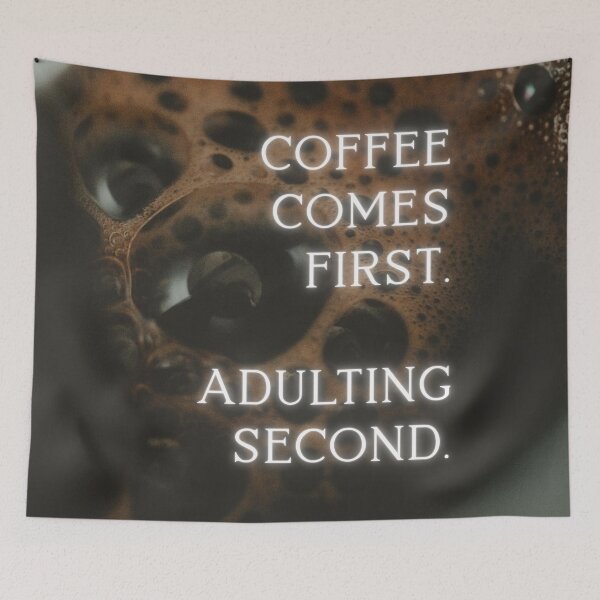 Item preview, Coffee comes first. Adulting second. designed and sold by Niutown.