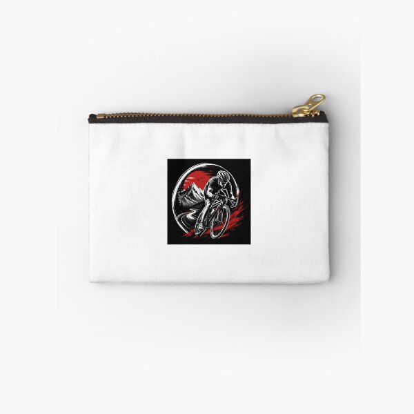 Item preview, Mountain Cyclist Red Sun Graphic Art designed and sold by YogiCodeLab.