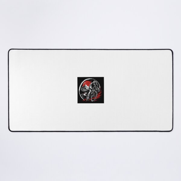 Item preview, Mountain Cyclist Red Sun Graphic Art designed and sold by YogiCodeLab.