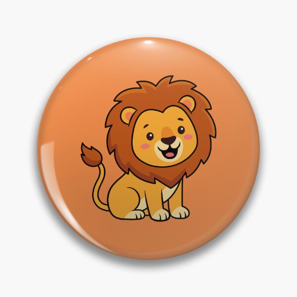 Item preview, Cute Cartoon Lion Cub Adorable Kawaii Baby Lion Art designed and sold by SolutionsArt.