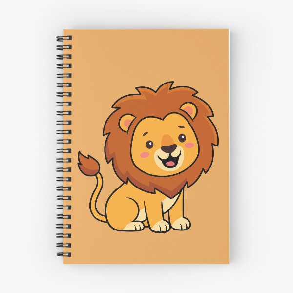 Item preview, Cute Cartoon Lion Cub Adorable Kawaii Baby Lion Art designed and sold by SolutionsArt.