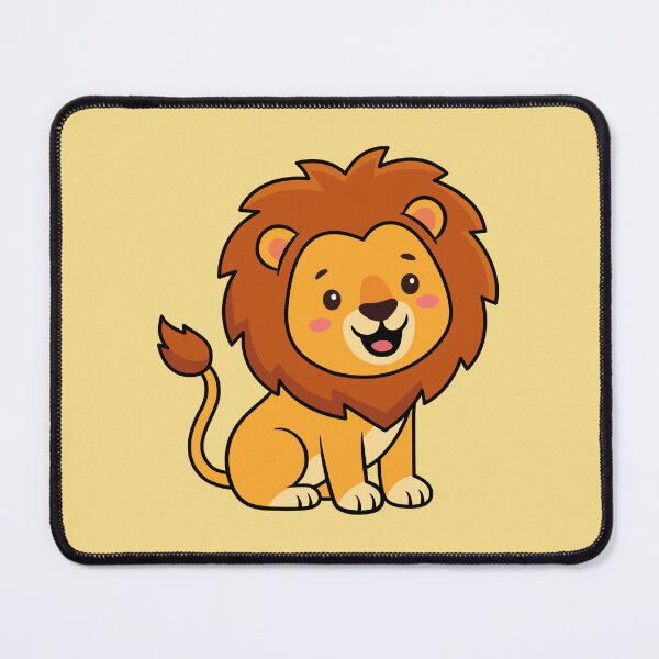 Item preview, Cute Cartoon Lion Cub Adorable Kawaii Baby Lion Art designed and sold by SolutionsArt.
