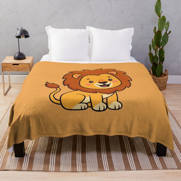 Item preview, Cute Cartoon Lion Cub Adorable Kawaii Baby Lion Art designed and sold by SolutionsArt.