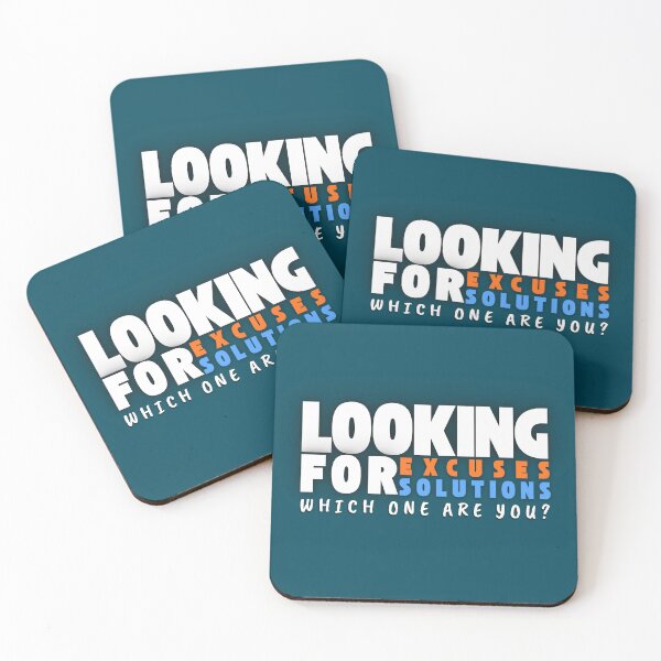 Item preview, Looking for Excuses, Looking for Solutions • Orange Blue Edition designed and sold by Waldero.