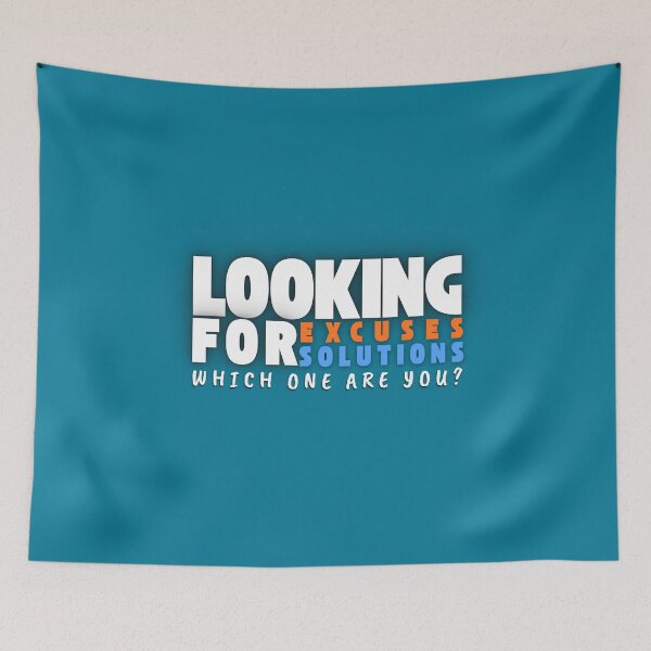 Item preview, Looking for Excuses, Looking for Solutions • Orange Blue Edition designed and sold by Waldero.