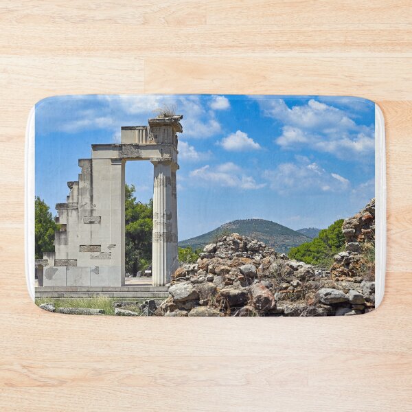 Item preview, The ancient ruins of the gymnasion at the sacred city, sanctuary and healing center of Epidaurus,Peloponnese,Greece, summertime designed and sold by goceris.