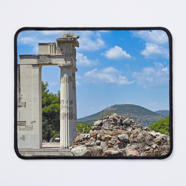 Item preview, The ancient ruins of the gymnasion at the sacred city, sanctuary and healing center of Epidaurus,Peloponnese,Greece, summertime designed and sold by goceris.