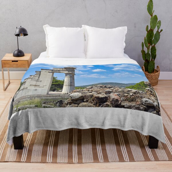 Item preview, The ancient ruins of the gymnasion at the sacred city, sanctuary and healing center of Epidaurus,Peloponnese,Greece, summertime designed and sold by goceris.