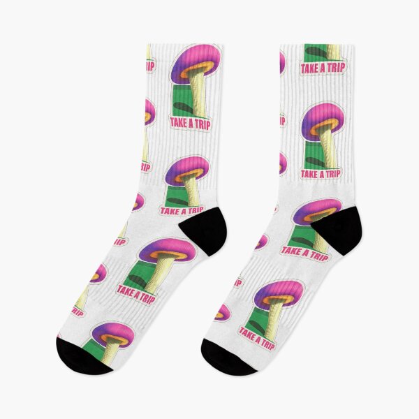 Item preview, Take A Trip Retro Mushroom Illustration⁠ designed and sold by roumaissa refas.