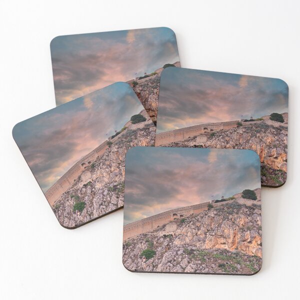 Item preview, Sunset over Palamidi castle on the hill, Nafplio, Greece designed and sold by goceris.