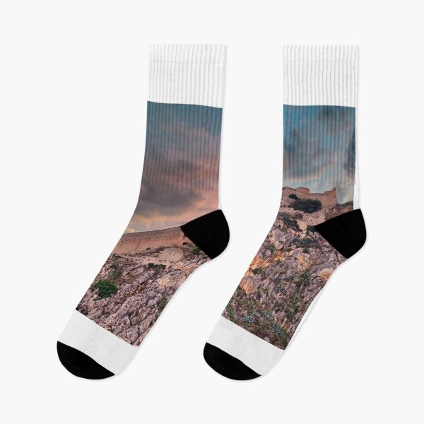 Item preview, Sunset over Palamidi castle on the hill, Nafplio, Greece designed and sold by goceris.
