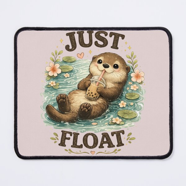 Item preview, Just Float – Cute Otter designed and sold by Theshop611.