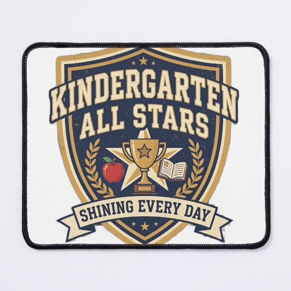 Item preview, Kindergarten All Stars Vintage School Badge Shirt | Retro Teacher & Student Back to School Design designed and sold by Void and Neon.