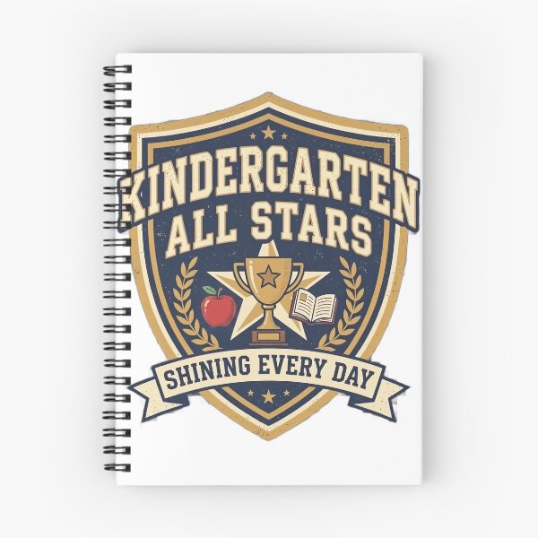 Item preview, Kindergarten All Stars Vintage School Badge Shirt | Retro Teacher & Student Back to School Design designed and sold by Void and Neon.