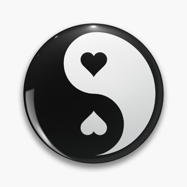 Item preview, Yin Yang with Heart Symbols designed and sold by jkrphoto.