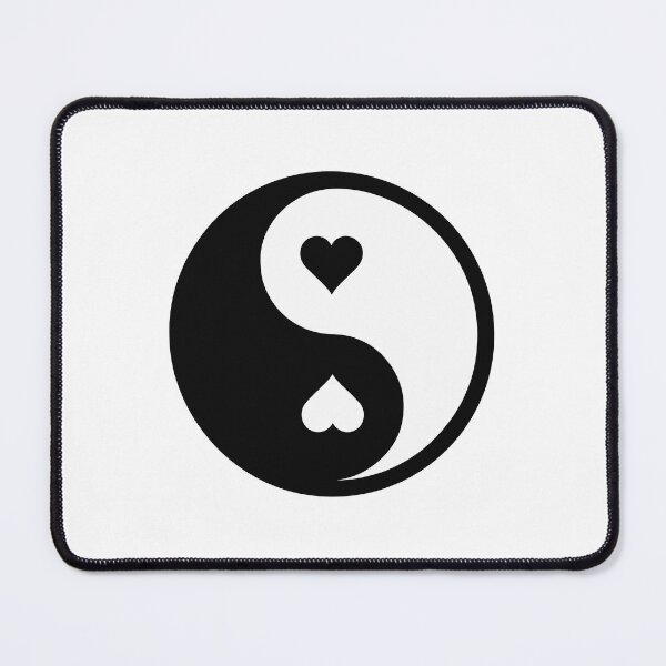 Item preview, Yin Yang with Heart Symbols designed and sold by jkrphoto.
