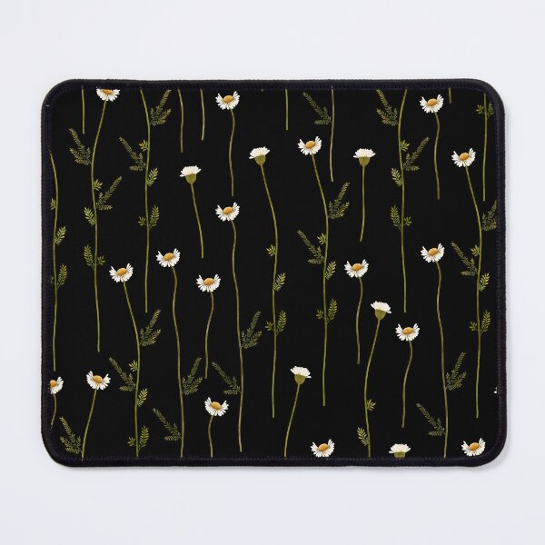 Item preview, Delicate White Daisy Long Stem Seamless Pattern designed and sold by Grin Katalina Floral Patterns & Cozy Art.
