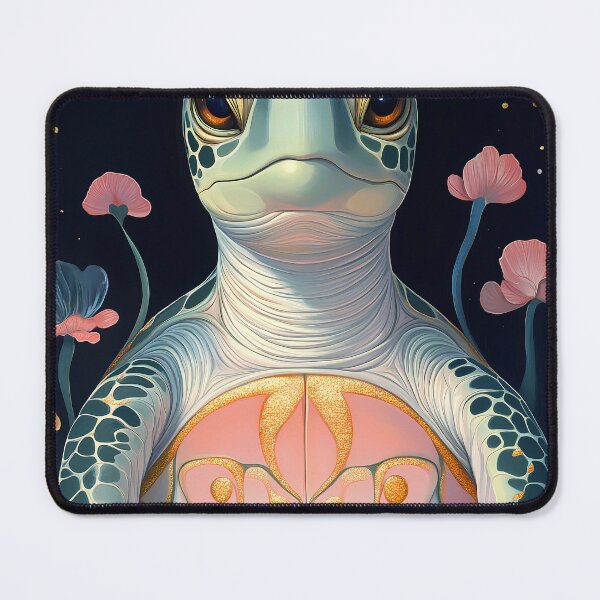 Item preview, Sea Turtle Floral Shell Ocean Fantasy Glow designed and sold by juniorcastros.