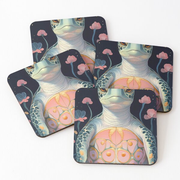 Item preview, Sea Turtle Floral Shell Ocean Fantasy Glow designed and sold by juniorcastros.