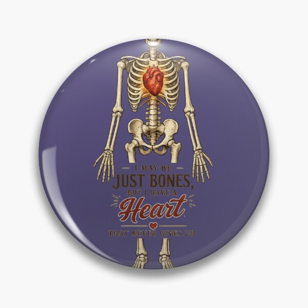 Item preview, Just Bones, Never Broken | Skeleton Heart Vintage T-Shirt designed and sold by Saeed  Ahmad.