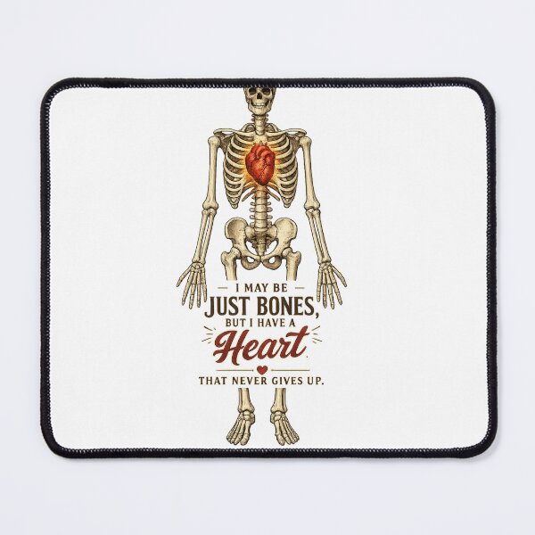 Item preview, Just Bones, Never Broken | Skeleton Heart Vintage T-Shirt designed and sold by Saeed Ahmad.