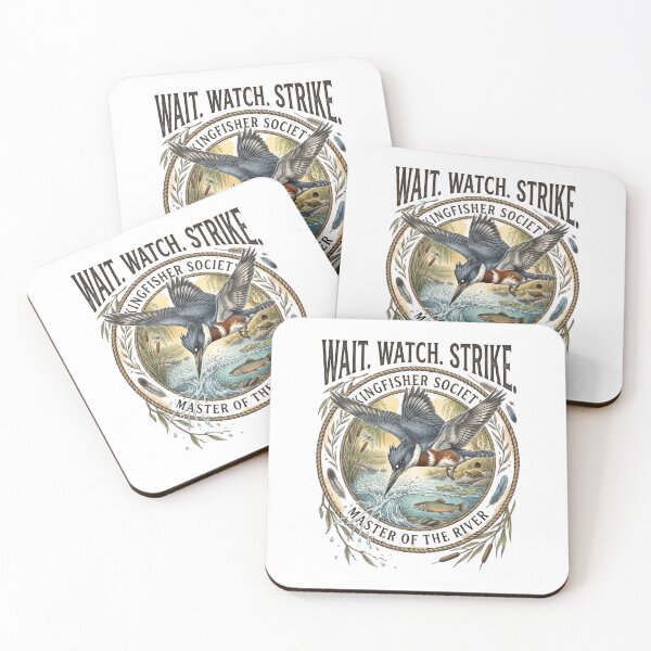 Item preview, Wait Watch Strike Belted Kingfisher designed and sold by Roy & Tiffany.