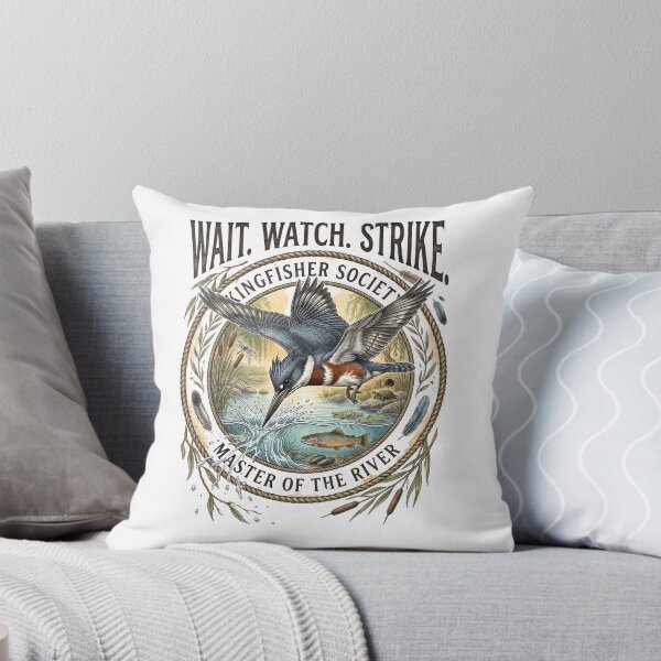 Item preview, Wait Watch Strike Belted Kingfisher designed and sold by Roy & Tiffany.