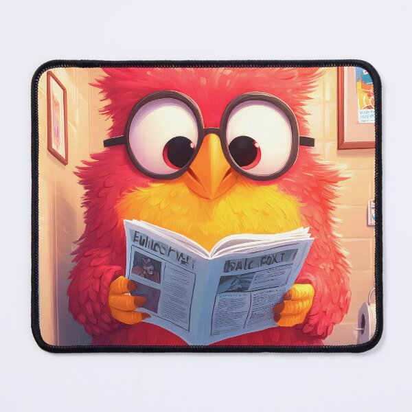 Item preview, Parrot Bird Funny Toilet Newspaper Bathroom Humor designed and sold by juniorcastros.
