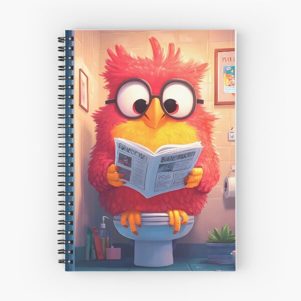 Item preview, Parrot Bird Funny Toilet Newspaper Bathroom Humor designed and sold by juniorcastros.