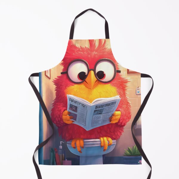 Item preview, Parrot Bird Funny Toilet Newspaper Bathroom Humor designed and sold by juniorcastros.