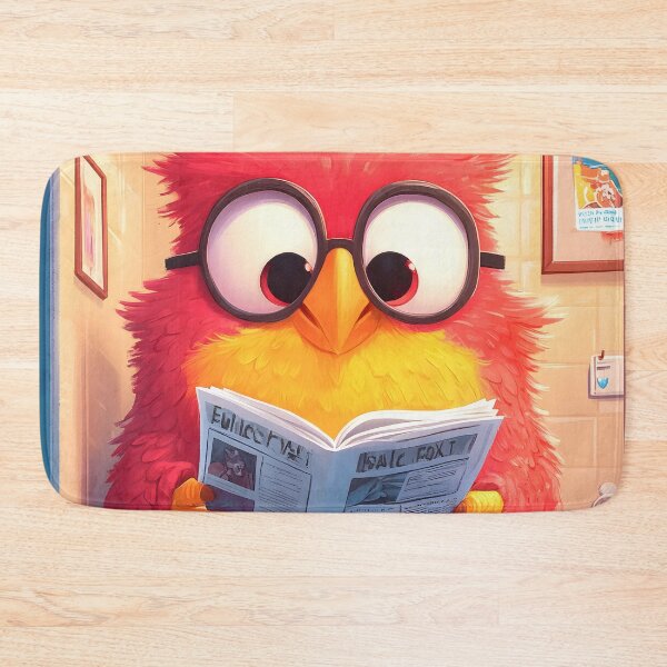Item preview, Parrot Bird Funny Toilet Newspaper Bathroom Humor designed and sold by juniorcastros.