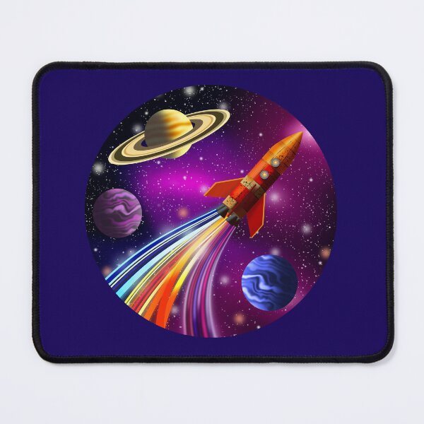 Item preview, Vibrant Rocket Journey Through Space designed and sold by Andrew  Hitchen.