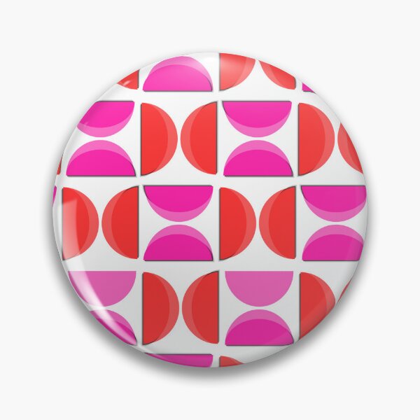 Item preview, Geometric Retro Pattern T-shirt | Pink Red Mid-Century Modern Tee designed and sold by Proartyst 's.