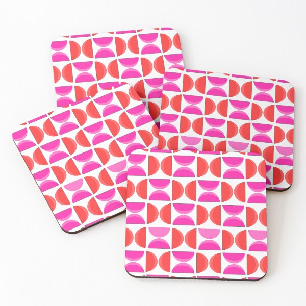 Item preview, Geometric Retro Pattern T-shirt | Pink Red Mid-Century Modern Tee designed and sold by Proartyst 's.