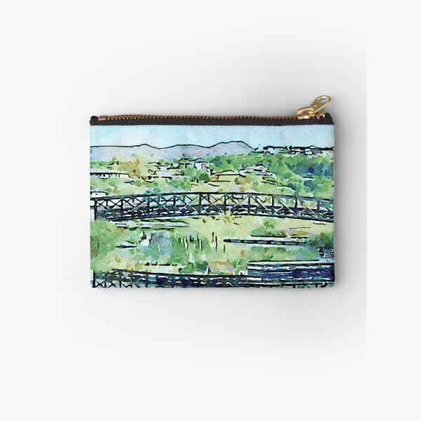 Item preview, Tropical Watercolor Bridge and Palm Trees by Pamela Storch designed and sold by Pamela Storch.