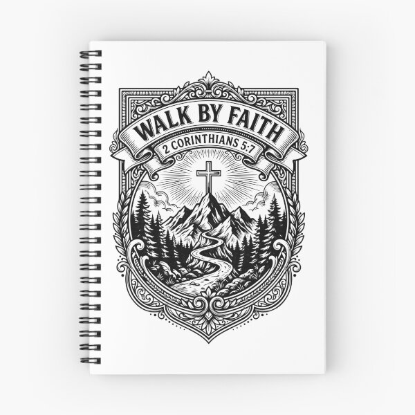 Item preview, Walk By Faith Not By Sight Christian – 2 Corinthians 5:7 Bible Verse Inspirational Faith  designed and sold by stylishdzign.