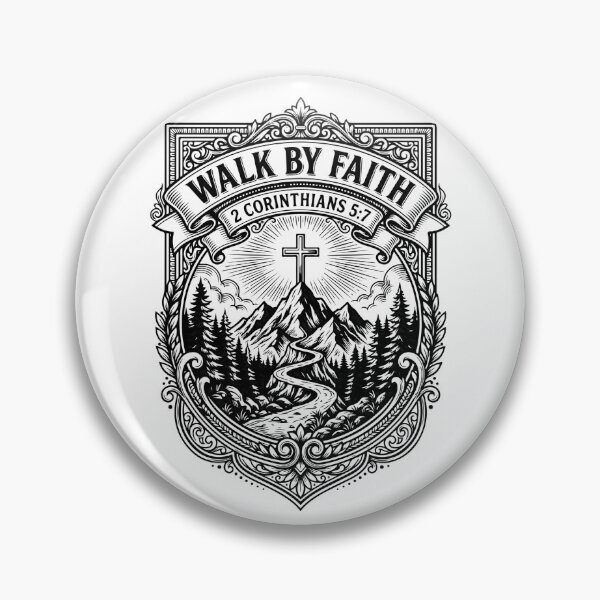 Item preview, Walk By Faith Not By Sight Christian – 2 Corinthians 5:7 Bible Verse Inspirational Faith  designed and sold by stylishdzign.