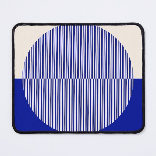 Item preview, Bauhaus Ausstellung Blue Striped Circle Geometric designed and sold by FaizArtShop.