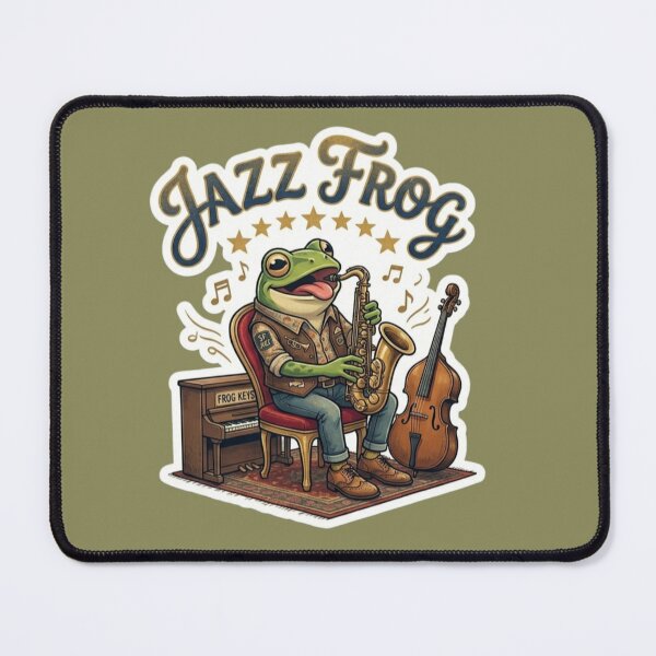Item preview, Smooth Jazz Frog designed and sold by Safe Haven Pets.