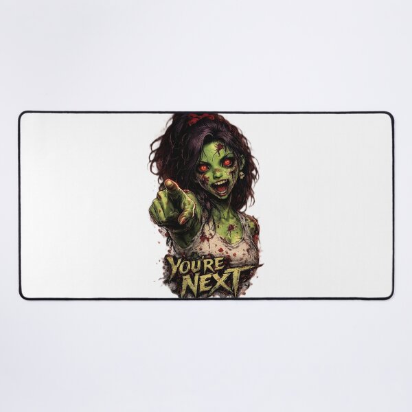 Item preview, You're Next – Creepy Zombie Girl Horror T-Shirt Design designed and sold by Mido-artister.