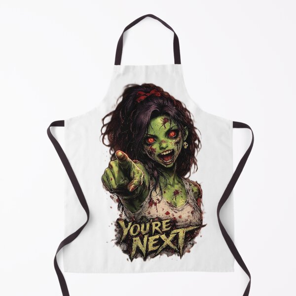 Item preview, You're Next – Creepy Zombie Girl Horror T-Shirt Design designed and sold by Mido-artister.