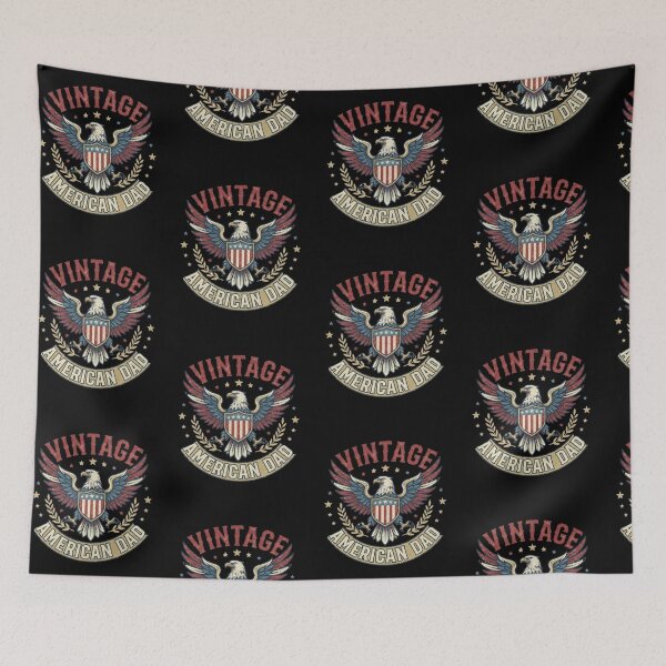Item preview, Vintage American Dad Vintage Gifts For Patriotic Father USA  designed and sold by BrokenLabel.