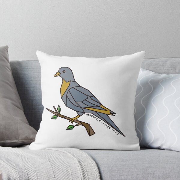 Item preview, Geometric Passenger Pigeon - Mustard & Grey Accents designed and sold by AnimalsKnowAll.