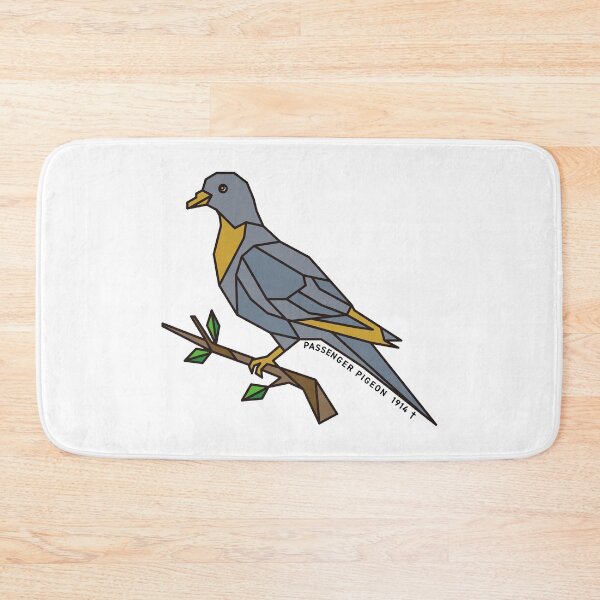Item preview, Geometric Passenger Pigeon - Mustard & Grey Accents designed and sold by AnimalsKnowAll.