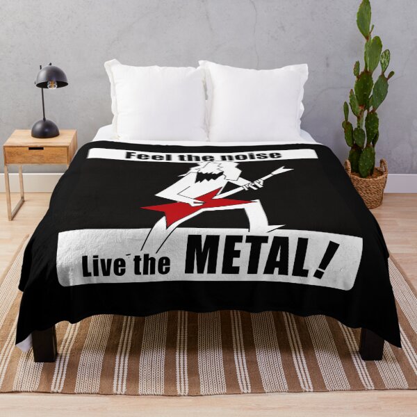 Item preview, Heavy Metal Guitarist Silhouette — Rock Music Art(WHITE) designed and sold by R-T-Gracie.