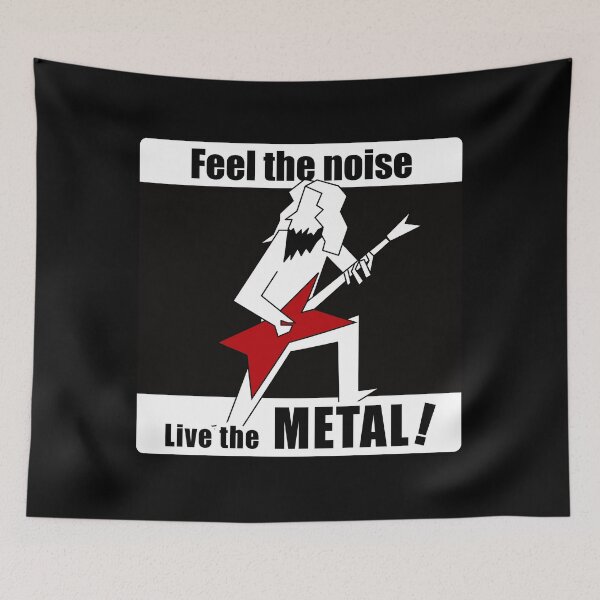 Item preview, Heavy Metal Guitarist Silhouette — Rock Music Art(WHITE) designed and sold by R-T-Gracie.