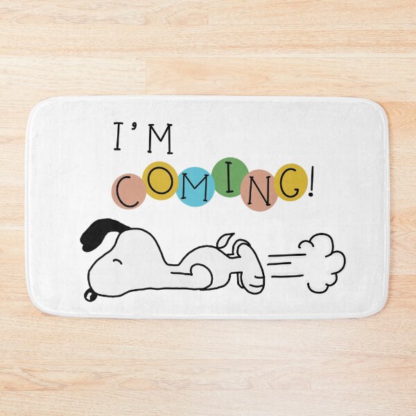 Item preview, 'I'm coming' snoopy designed and sold by Katyslittlestickershop.